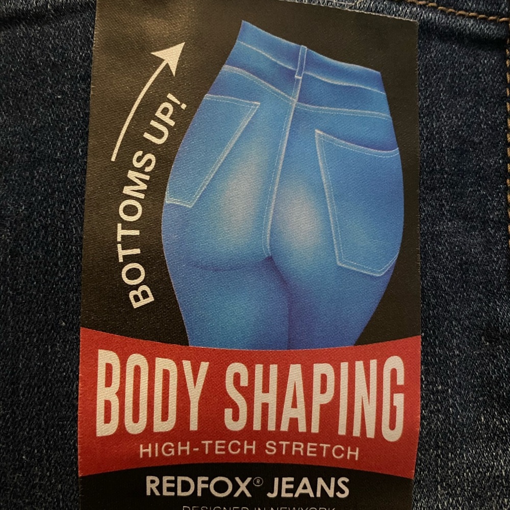 🦋Red Fox Plus Size High Waist Skinny Jeans💥NWT💥 - Picture 2 of 5